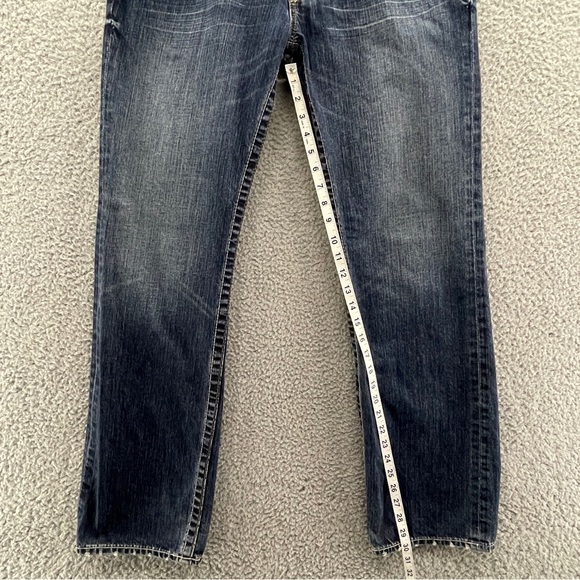 Big Star Men Jeans 34R Slim Straight Dark Wash Denim Western (35x30) - Picture 15 of 16